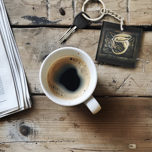 Llavero Dragón de la crema del trabajo del nudo celta (Subido por el creador)