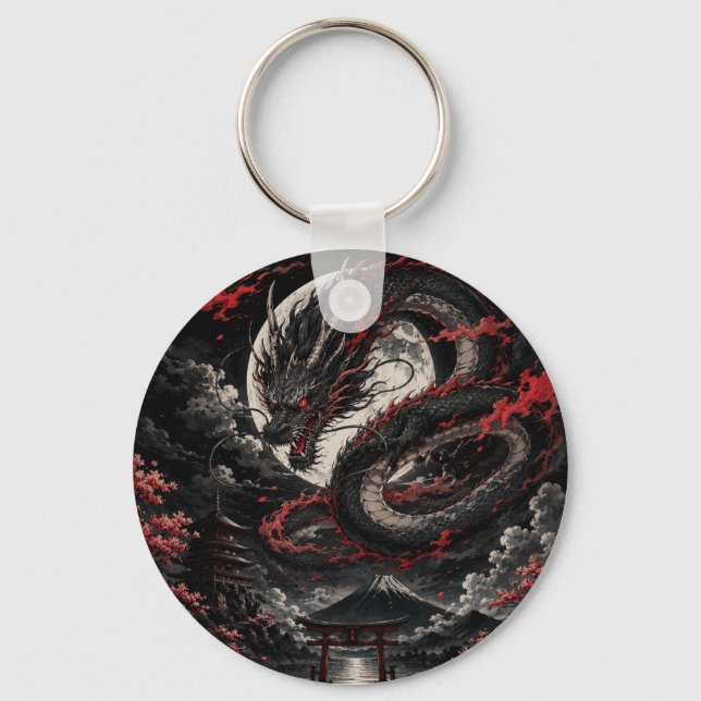 Llavero Dragón de Luna de Sangre (Anverso)