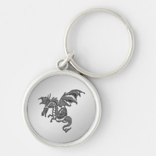 Llavero Dragón de Plata