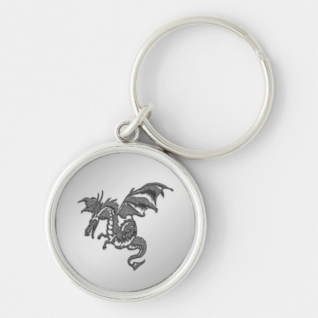 Llavero Dragón de Plata (Frente)