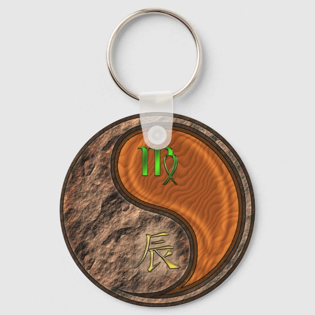 Llavero Dragón de Virgo y Madera (Anverso)