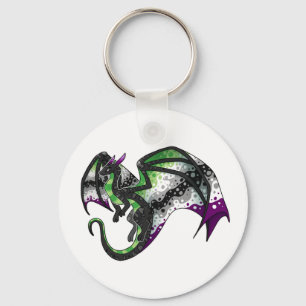Llavero Dragón del Orgullo AroAce