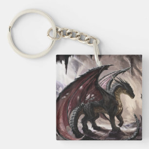 Llavero Dragón En Cueva