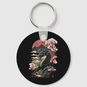 Llavero Dragón estético japonés arte japonés japonés tatua