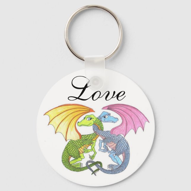 Llavero Dragon Hugs Keychain (Anverso)