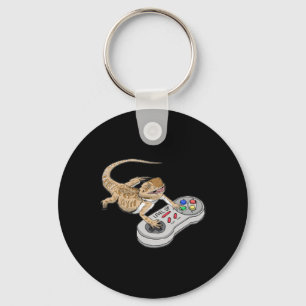 Llavero Dragón Jugando Videojuego Reptiles Pagona Gamers 