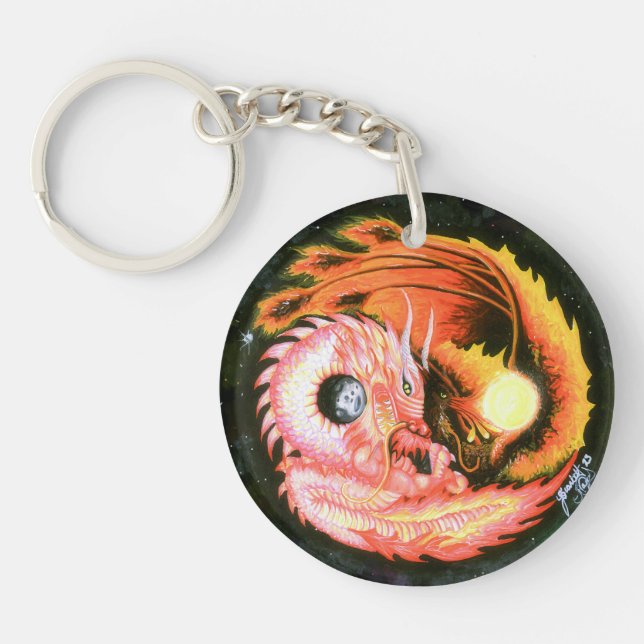 Llavero Dragon Phoenix Yin-Yang (Frente)