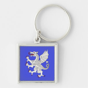 Llavero Dragon Rampant Argent