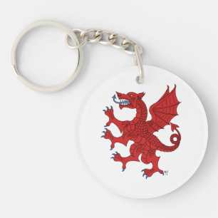 Llavero Dragon Rampant Gules