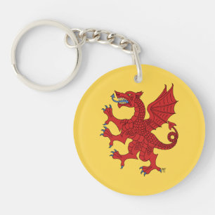 Llavero Dragon Rampant Gules