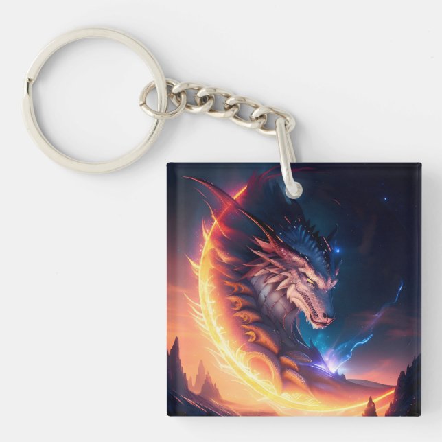 Llavero Dragon Scape Fire Night (Frente)
