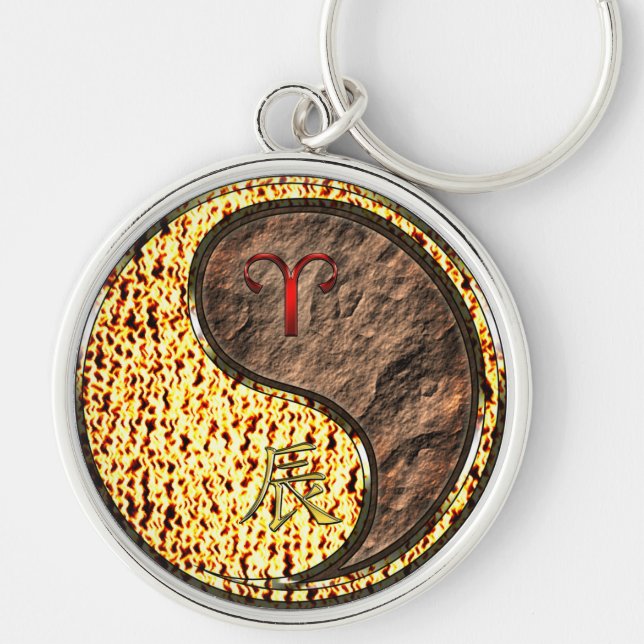 Llavero Dragón terrestre de Aries (Frente)