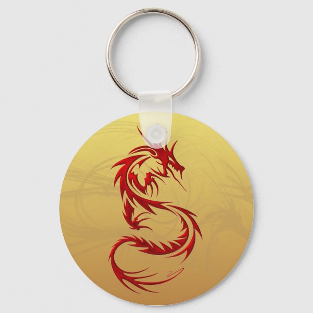Llavero Dragón tribal (Anverso)