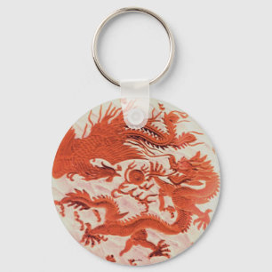 Llavero Dragon Y Phoenix Keychain