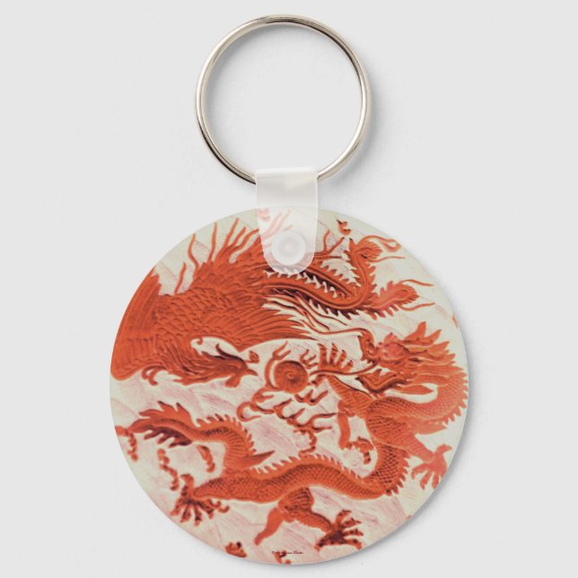 Llavero Dragon Y Phoenix Keychain (Anverso)