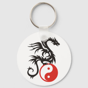 Llavero Dragón Yin y Yang
