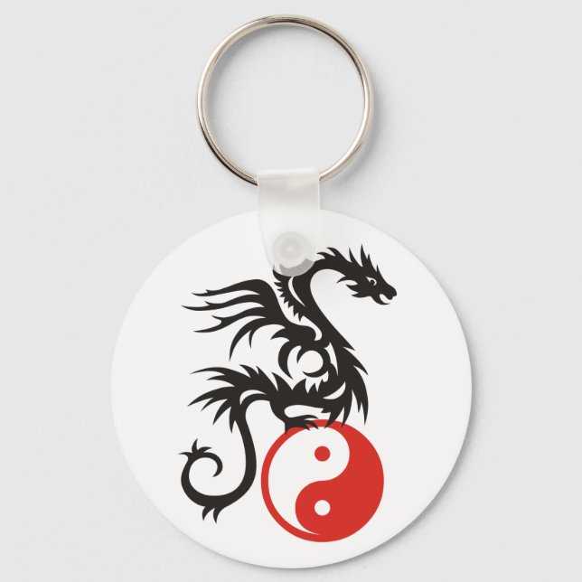 Llavero Dragón Yin y Yang (Anverso)