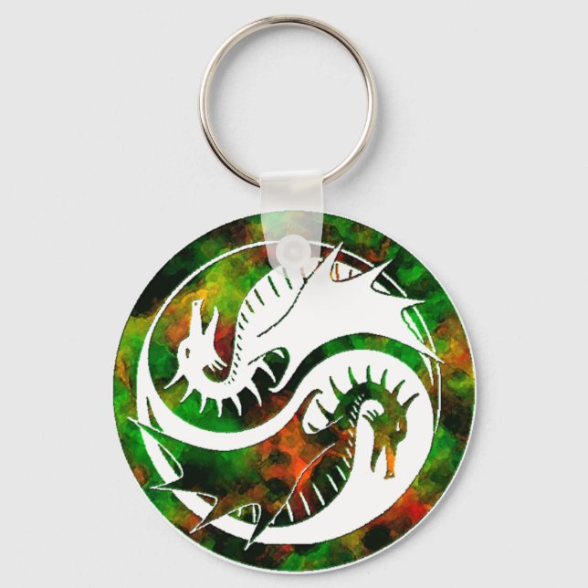 Llavero Dragon Yin Yang (Anverso)