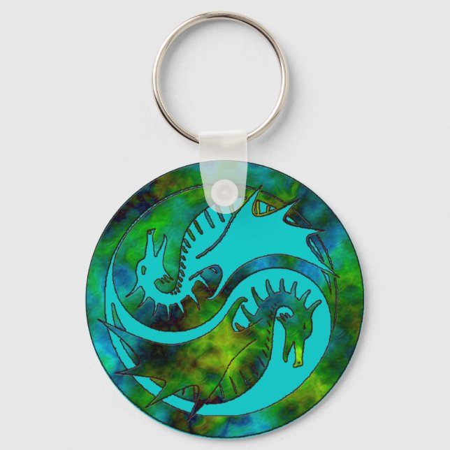 Llavero Dragon Yin Yang (Anverso)