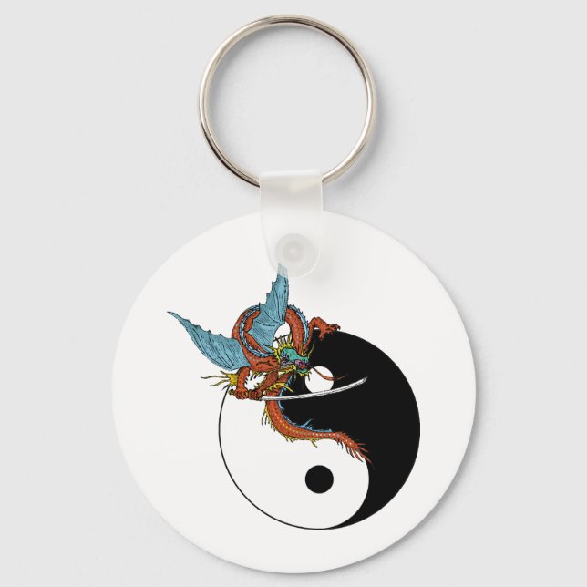 Llavero Dragon Ying Yang (Anverso)