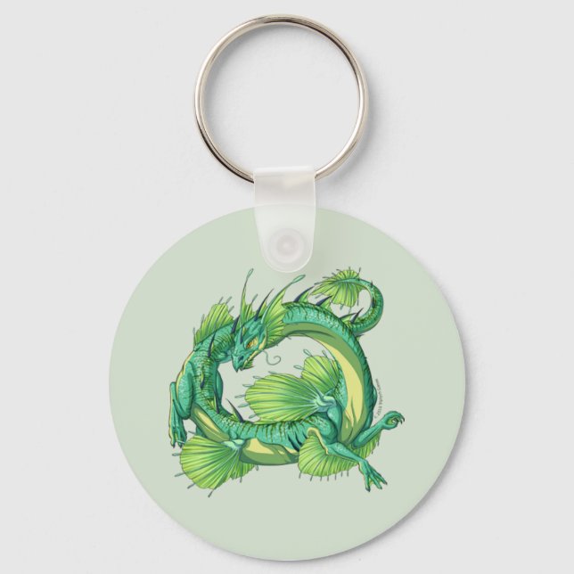 Llavero Dragones de Kalon: Dragón de agua de pantano (Anverso)