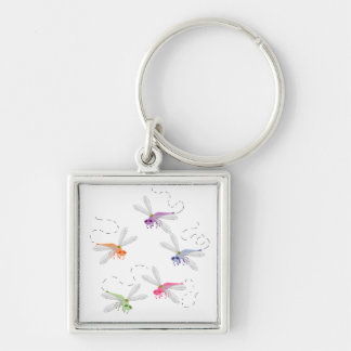 Llavero Dragonflies Whimsical Personalizado Art