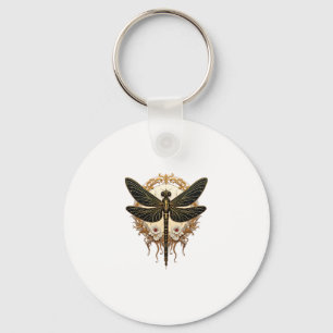 Llavero Dragonfly Art Nouveau Elegant Steampunk