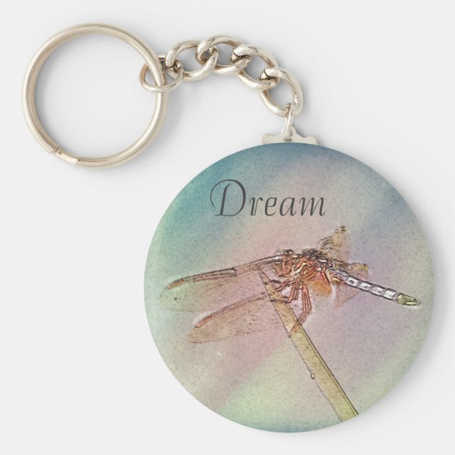 Llavero Dragonfly Inspirador personalizado (Frente)