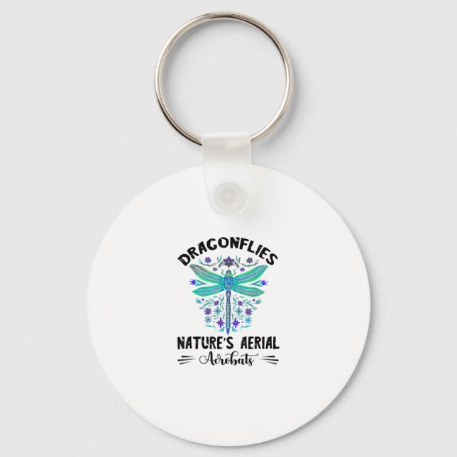 Llavero Dragonfly Nature Insect Nature's Aerial Acrobat Dr (Anverso)