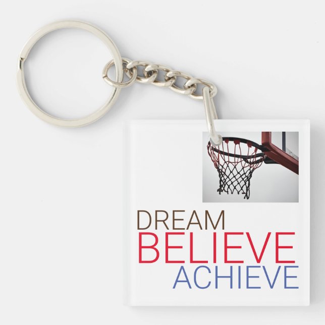 Llavero Dream Believe Achieve Basketball (Frente)