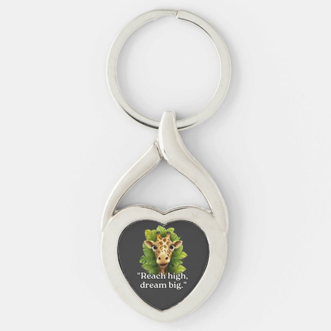Llavero "Dream Big - Giraffe Keychain" (Anverso)