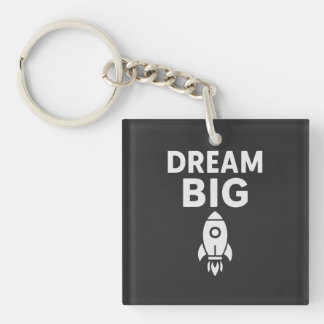 Llavero Dream Big - Minimalista camiseta inspiradora de co