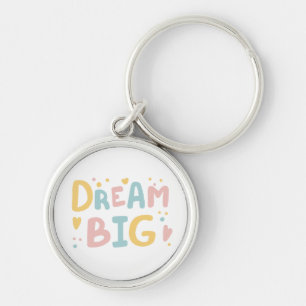 Llavero Dream Big Pastel Hearts