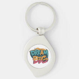 Llavero Dream Big Personalized Swirl
