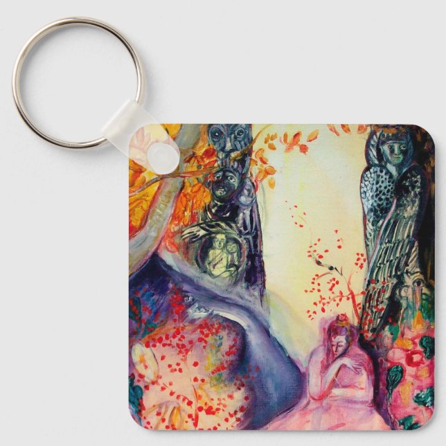 Llavero DREAM GOLDEN / Jardín Zen de Meditación Yoga (Anverso)