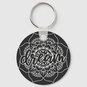 Llavero Dream Mandala en blanco