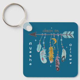 Llavero Dream On Boho Tribal Native Custom Tribe/Name