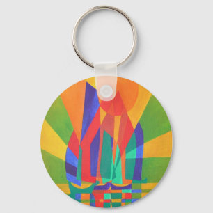 Llavero Dreamboat Una Basura Cubista En Los Colores Primar