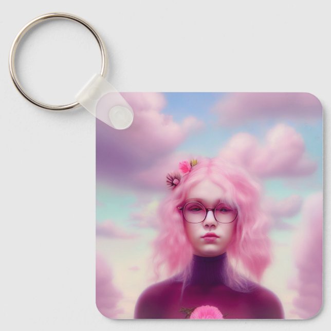 Llavero Dreamy Pink (Anverso)