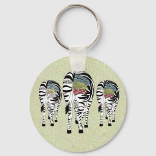 Llavero Drei Zebras