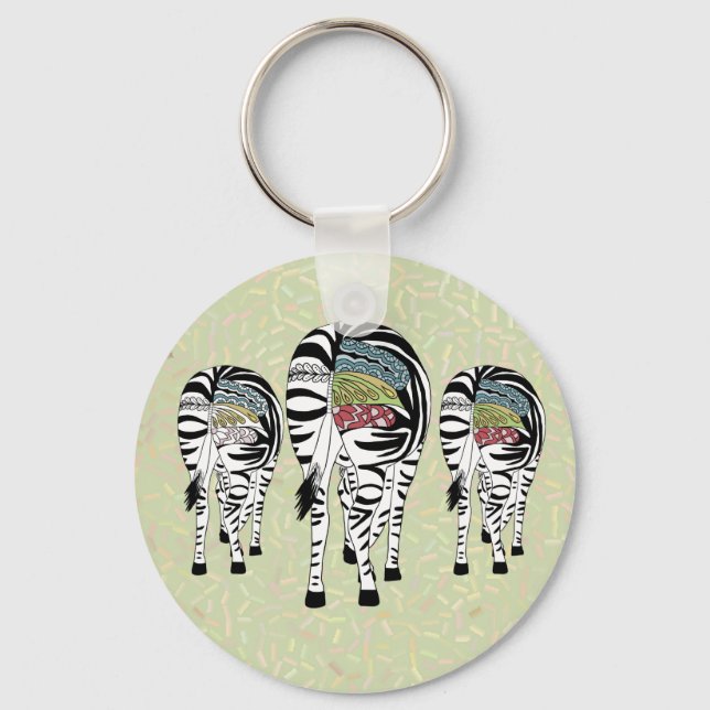 Llavero Drei Zebras (Anverso)