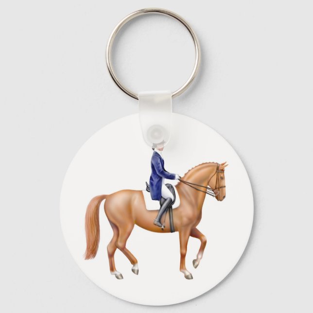 Llavero Dressage Horse Keychain (Anverso)