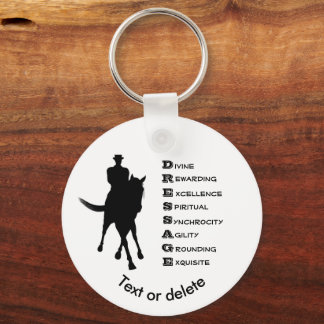 Llavero Dressage is Horse Silhouette Personalizado