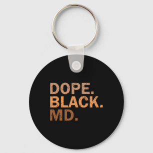 Llavero Droga Negra Md Melanina Mes Negro Africano Médico