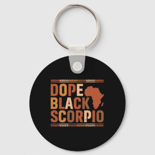 Llavero Droga Negro Escorpio Melanina Mes de la Historia A