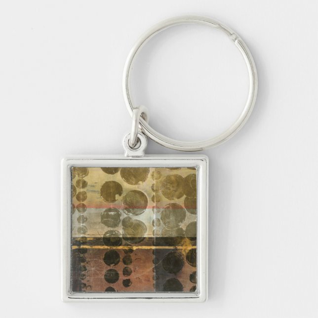 Llavero Dropletas verdes circulares (Frente)