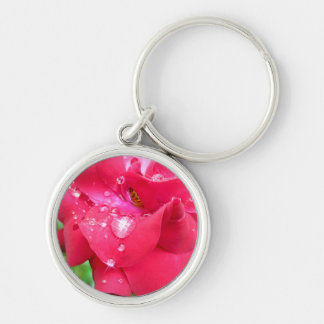 Llavero Droplets on Petals Premium Key Ring
