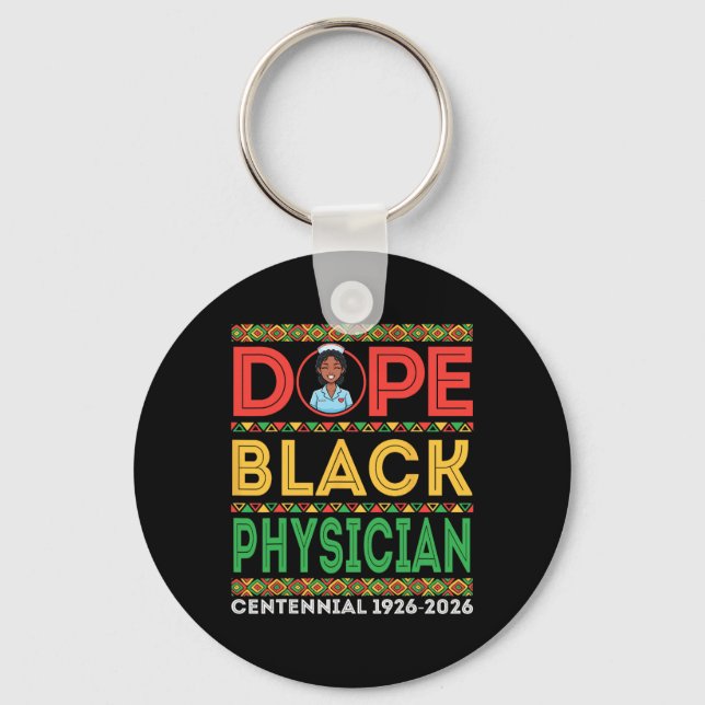 Llavero Drug Black Physician Centennial 1926 2026 Black Hi (Anverso)