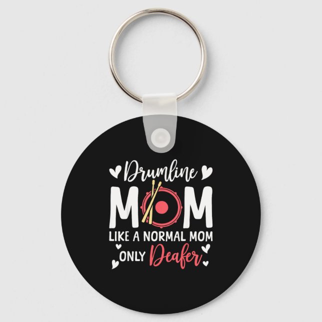 Llavero Drumline Mom Like A Normal Mom Drumming Lover Drum (Anverso)