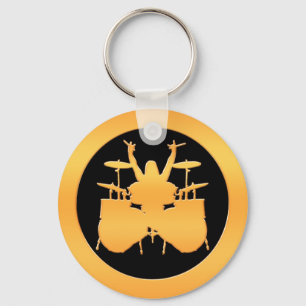 Llavero Drummer de oro